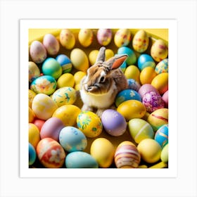 Easter bunny egg Art Print