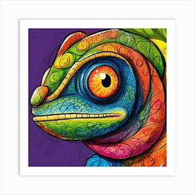 Chameleon 15 Art Print