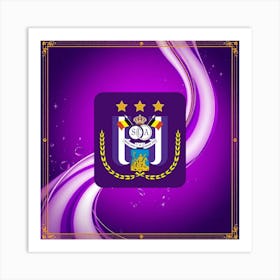 R.S.C. Anderlecht Logo Wall Art 5 Art Print