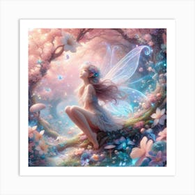 Fairy In The Forest Art Print