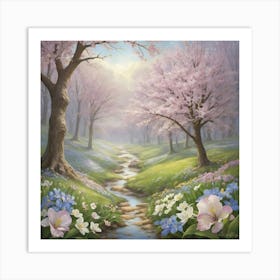 Promise Of Spring Square Art Print 3 Art Print