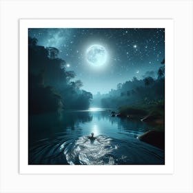 Night In The Forest Art Print