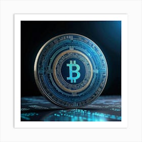 Bitcoin Coin 3 Art Print