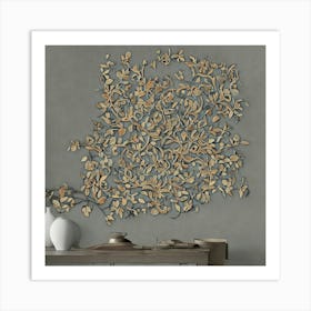 Abstract Leaves Wall Art Art Print