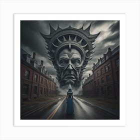 Holloween Evil liberty Art Print