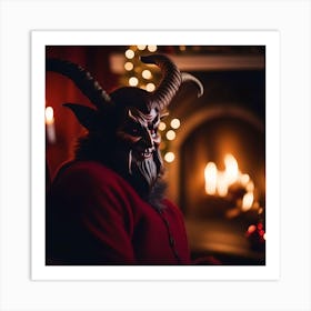 Devil Mask Art Print