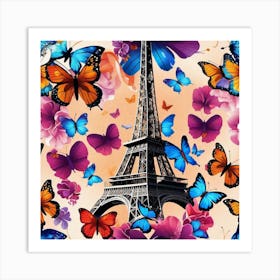 Butterfly Paris 6 Art Print