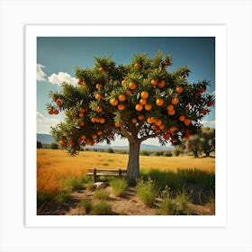 Default Under The Orange Tree Art 3 Art Print