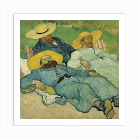 The Siesta La Siesta Vincent Van Gogh 5 Art Print