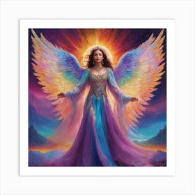 Rainbow Princess of the Sun Art Print