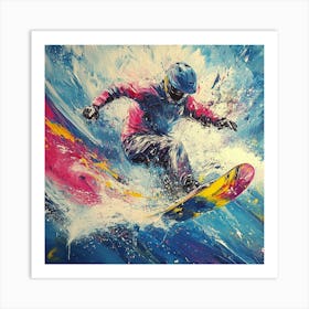 Snowboarder Art 2 Art Print