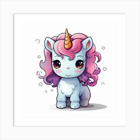 Cute Unicorn 158 Art Print