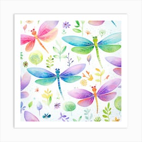 Dragonflies 9 Art Print