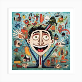 Man In A Hat 1 Art Print