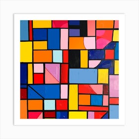 Abstract Squares 2 Art Print