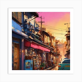 Street Scene Art Print