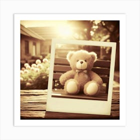 Teddy Bear Photo Art Print