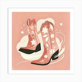 Cowboy Boots Art Print