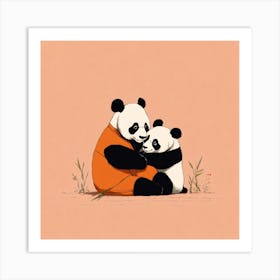 Panda Bears Art Print