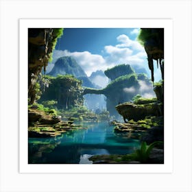 Fantasy Landscape Art Print