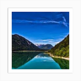 Lake In The Mountains Art Print