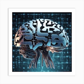 Digital Brain 5 Art Print