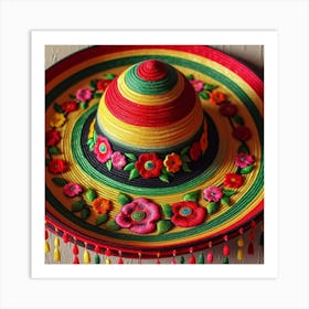 Mexican sombrero 3 Art Print