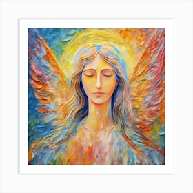 Angel With Wings Art Print