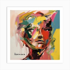 Woman'S Face 8 Art Print