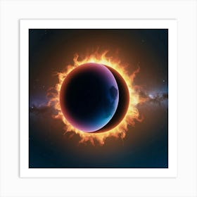 Solar Eclipse 7 Art Print