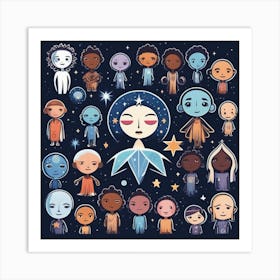 Children In Space Art Print