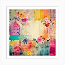 Abstract Floral Painting Art Print