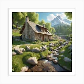 House In The Mountains 9 Art Print