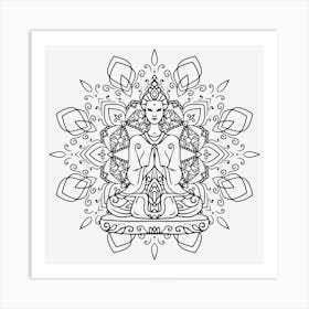 Meditation Mandala 09 Art Print