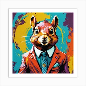 Dr. Squirrel (before the madness set in) Art Print