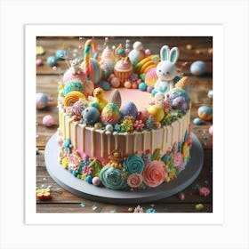 Easter Cake Art Print