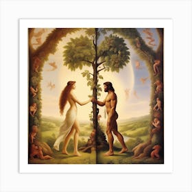 Adam And Eve 3 Art Print