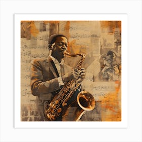 Saxophone Player 39 Art Print