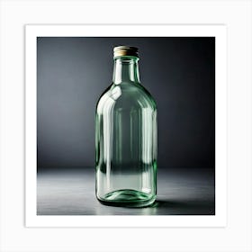 Firefly Minimalistic Transparent Glass Bottle With Smooth Design 58629 (2) Art Print