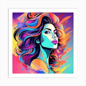 Portrait Of A Woman Art Print