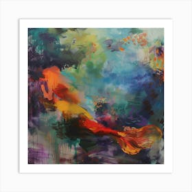 Mermaid Abstract Art Print