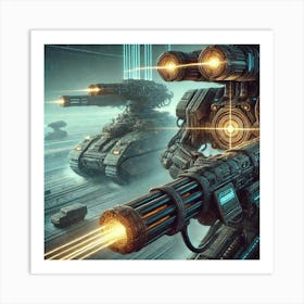 Nemesis Railguns Targeting Heavy Vehicle Iron Commonwealth Art Print