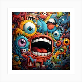 Monsters And Monsters Art Print