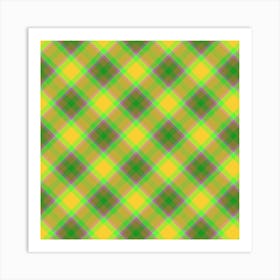 Plaid Fabric 174 Art Print