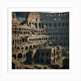 Dark and Moody Colosseum Art Print