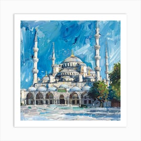 Blue Mosque 12 Art Print