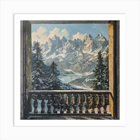 View From The Balcony Art Print