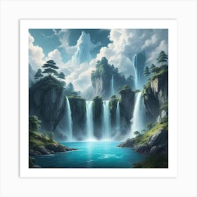 Waterfall 1 Art Print