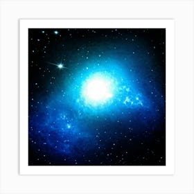 Cosmos Themed Illustration Capturing The Essence Of Elemental Magic With A Bright Double Star Patte (3) Art Print