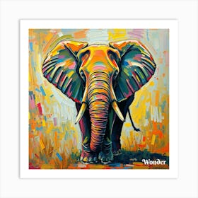 Wonder Elephant 2 Art Print